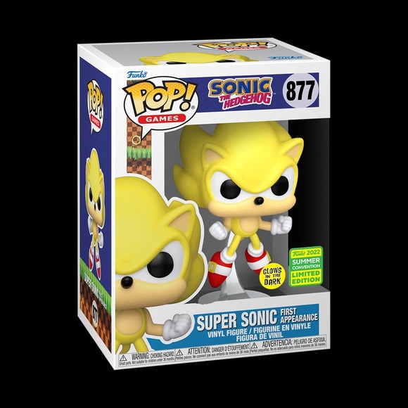 Funko Pop ! Jeux Sonic the Hedgehog Super Sonic Première